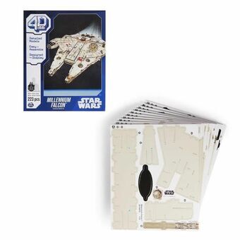 Byggsats Star Wars Millennium Falcon 223 piezas 43 x 31,4 x 22,4 cm Grå Multicolour