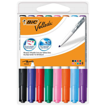 Whiteboard penna Bic 503844 Multicolour 8 Delar