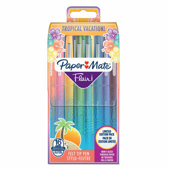 Tuschpennor Paper Mate 2061396 Multicolour (16 Delar)