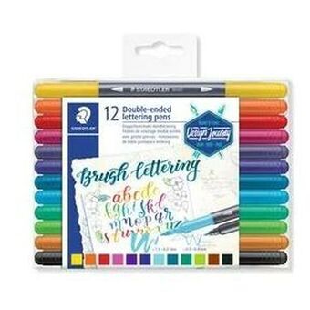 Tuschpennor Staedtler 3004 TB12 Multicolour (12 Delar)