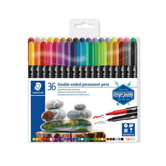 Tuschpennor Staedtler 3187 Multicolour (36 Delar)