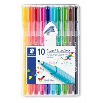 Tuschpennor Staedtler 338 SB10 (10 Delar)