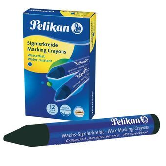 Tjocka färgpennor Pelikan 701003 Svart 12 Delar