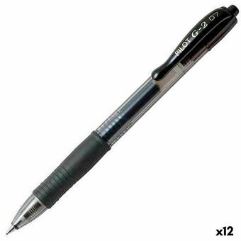 Gelpenna Pilot G-2 07 Svart 0,4 mm (12 antal)