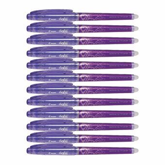 Liquid ink ballpoint pen Pilot FriXion Point Violett 12 antal