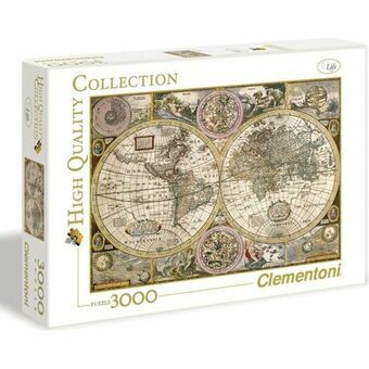 Pussel Clementoni Old Map 33531.2 188 x 84 cm 3000 Delar