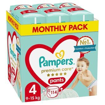 Engångsblöjor Pampers                                 9-15 kg 4 (114 Antal)