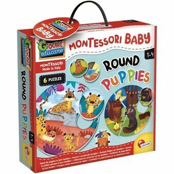 Utbildningsspel Lisciani Giochi Montessori Baby Round Puppies (FR)