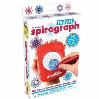 Ritningsset Spirograph Silverlit travel Multicolour 10 Delar