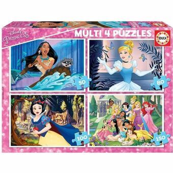 Set 4 pussel Disney Princess Educa 17637 380 Delar