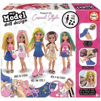 Utbildningsspel Educa My Model Doll Design Casual Multicolour (1 Delar)