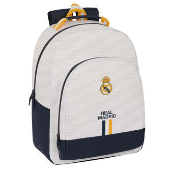 Skolryggsäck Real Madrid C.F. Vit 32 x 42 x 15 cm