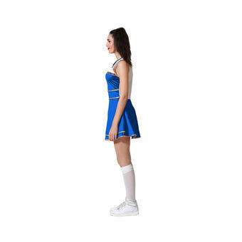 Maskeraddräkt vuxna Blå Cheerleader - M/L