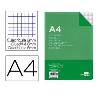 Reservdel Liderpapel RF04 Vit A4 100 Blad