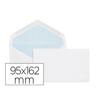 Kuvert Liderpapel SO02 Vit Papper 95 x 162 mm (25 antal)