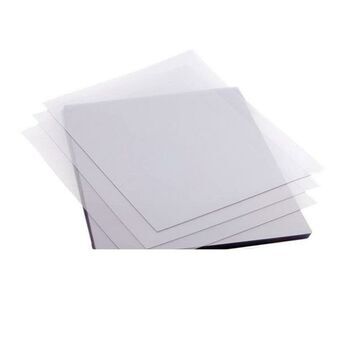 Set med lock Liderpapel TE15 Plast Transparent A4 (100 antal)