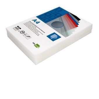 Set med lock Liderpapel TE14 Plast Transparent A4 (50 antal)