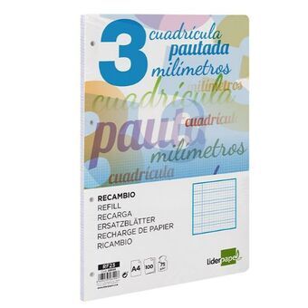 Reservdel Liderpapel RF23 Vit A4 100 Blad