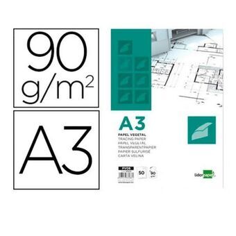 Ritblock Liderpapel PV06 Vit 50 Blad