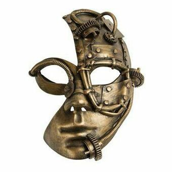 Mask My Other Me Svart Steampunk