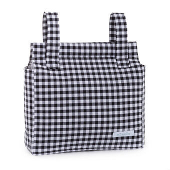 Organisatörväska för barnvagn Mi bollito Svart Gingang 10 x 35 x 35 cm