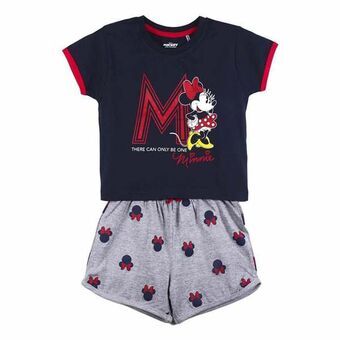 Sommarpyjamas Minnie Mouse Grå Mörkblå