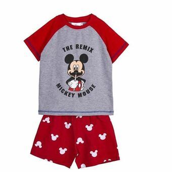 Sommarpyjamas Mickey Mouse Röd Grå