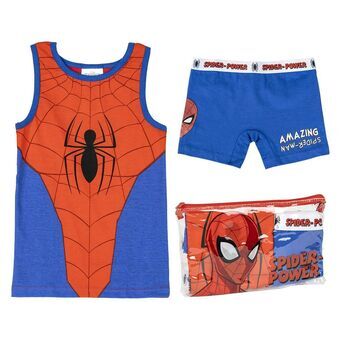 Pyjamas Barn Spider-Man Röd Blå - 6 år