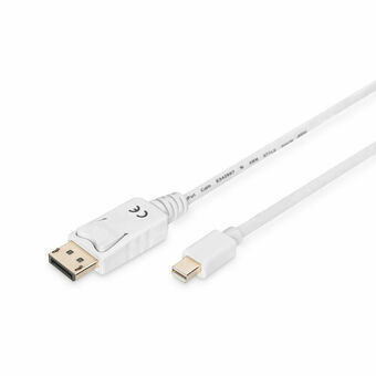 Kabel DisplayPort Mini till DisplayPort Digitus AK-340102-020-W Vit 2 m