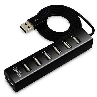 USB HUB 7 Portar Unitek Y-2160 Svart