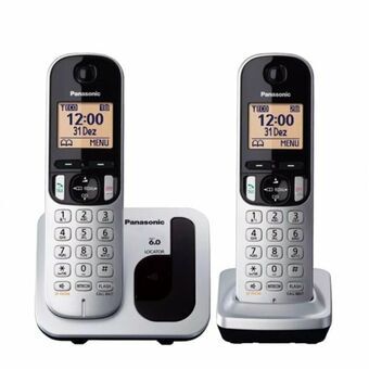 Trådlös Telefon Panasonic KX-TGC212 (2 pcs) Ambra Silvrig Metallic