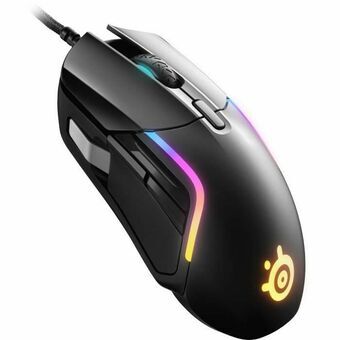 Gaming Mus SteelSeries 62551 Svart Multicolour Gaming Med kabel LED-Ljus