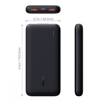 Powerbank Aukey PB-N73S Svart 10000 mAh