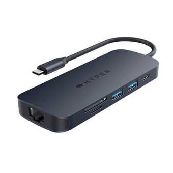 USB-HUB-C Targus HD4004GL Blå