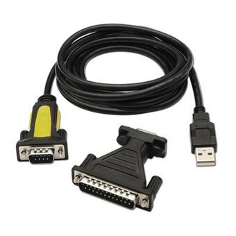 USB till RS232 Adapter NANOCABLE 10.03.0002 1,8 m Svart 1,8 m