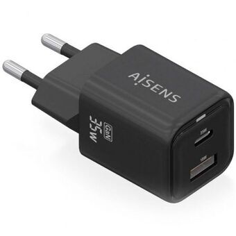 Väggladdare Aisens ASCH-35W2P025-BK Svart 35 W (1 antal)