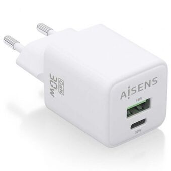 Väggladdare Aisens ASCH-30W2P037-W Vit 30 W (1 antal)