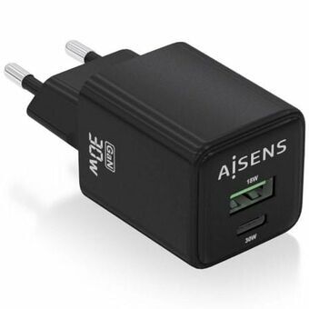 Väggladdare Aisens ASCH-30W2P038-BK Svart 30 W (1 antal)