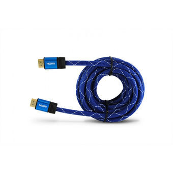 Kabel HDMI 3GO CHDMI52 Svart/Blå 5 m