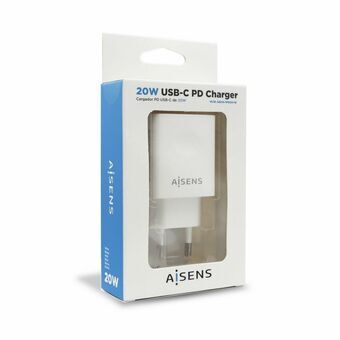 Väggladdare Aisens ASCH-1PD20-W Vit 20 W USB-C (1 antal)