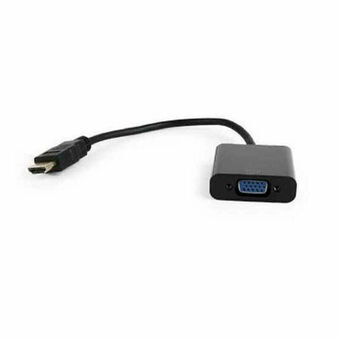 Adapter HDMI till VGA GEMBIRD A-HDMI-VGA-04 Svart 15 cm