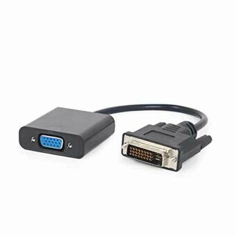 DVI till VGA Adapter GEMBIRD A-DVID-VGAF-01 20 cm Svart