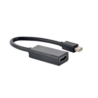 Adapter Mini Display Port till HDMI GEMBIRD A-MDPM-HDMIF4K-01 Svart 15 cm