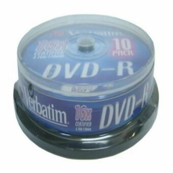 DVD-R Verbatim DVD-R Matt Silver 16x 10 pcs (10 antal)