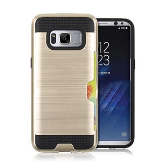 Coolt glidskydd i TPU och plast för Samsung Galaxy S8 - Guld