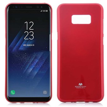 Mercury Goospery Cover i TPU till Samsung Galaxy S8 Plus - Vinröd