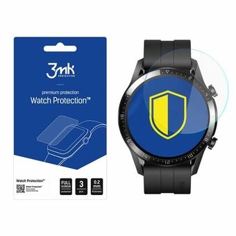 3MK Flexibla Glas för Huawei Watch GT 2 46mm LTN-B19 Hybridglas