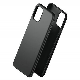 3MK Matt Case för iPhone 11 i svart.