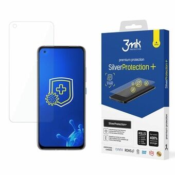 3MK Silver Protect+ Asus Zenfone 8 folie med mikrobiellt skydd, monteras våt på ytan.