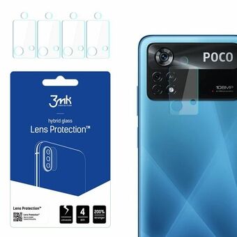 3MK Lens Protect Xiaomi POCO X4 Pro 5G Kameralinsebeskyttelse 4 stk.